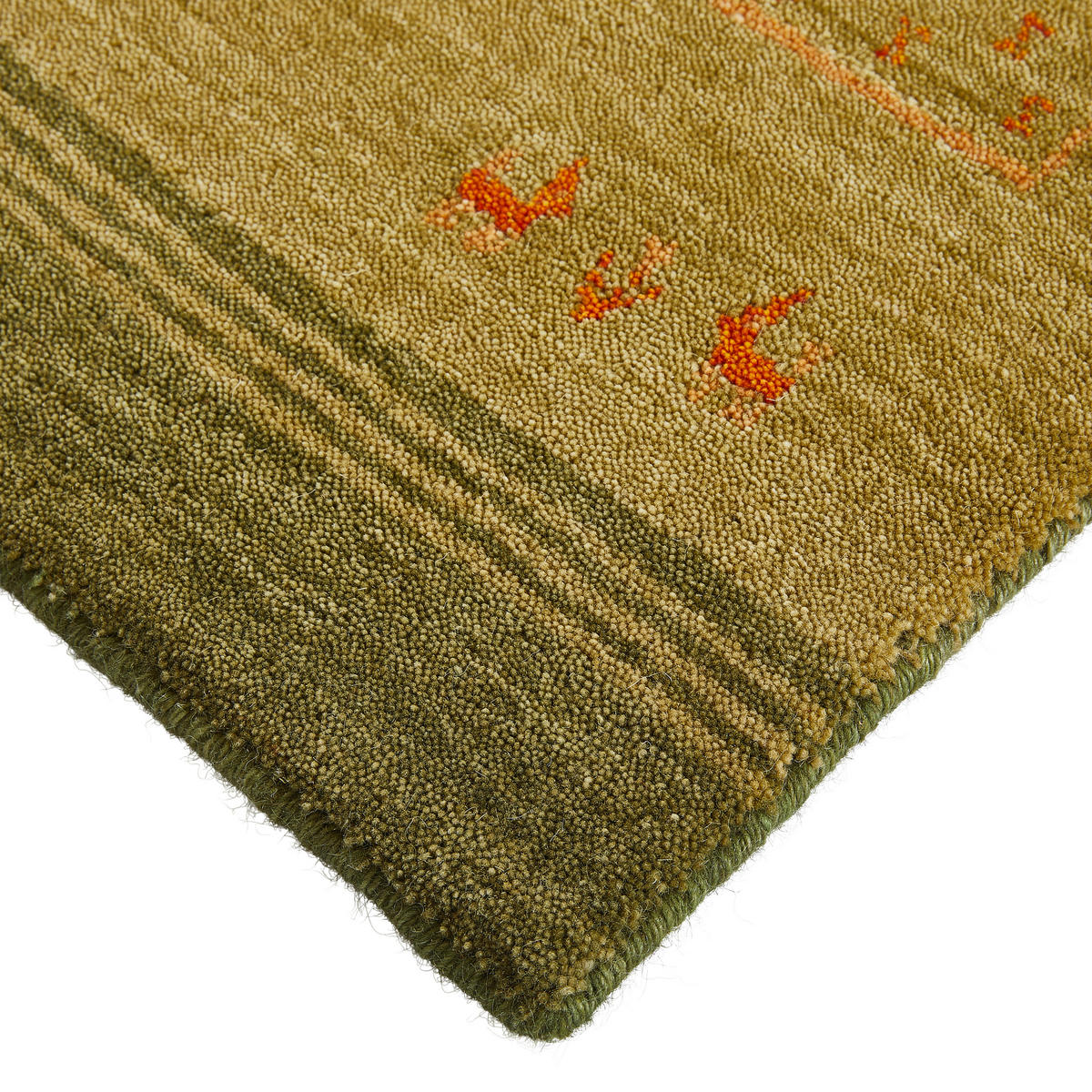 WOLLTEPPICH 130/190 cm Edition Alkatif Nomad Grün  - Grün, KONVENTIONELL, Textil (130/190cm) - Cazaris
