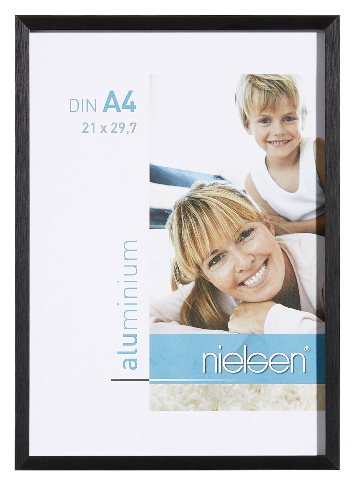 BILDERRAHMEN 21/29.7 cm  - Schwarz, Basics, Metall (21/29.7cm) - Nielsen