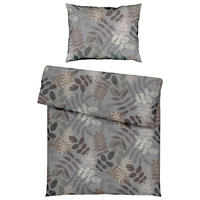 BETTWÄSCHE 3-teilig Atelier Makosatin 140/200 cm  - Grau, LIFESTYLE, Textil (140/200cm) - Estella