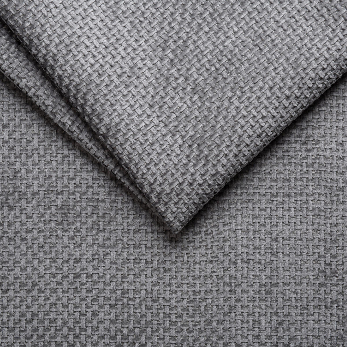 SCHLAFSOFA Struktur Hellgrau  inkl. Zierkissen, Rückenkissen, Bettkasten, Schlaffunktion, Rücken echt  - Hellgrau/Schwarz, KONVENTIONELL, Kunststoff/Textil (253/87/102cm) - Xora