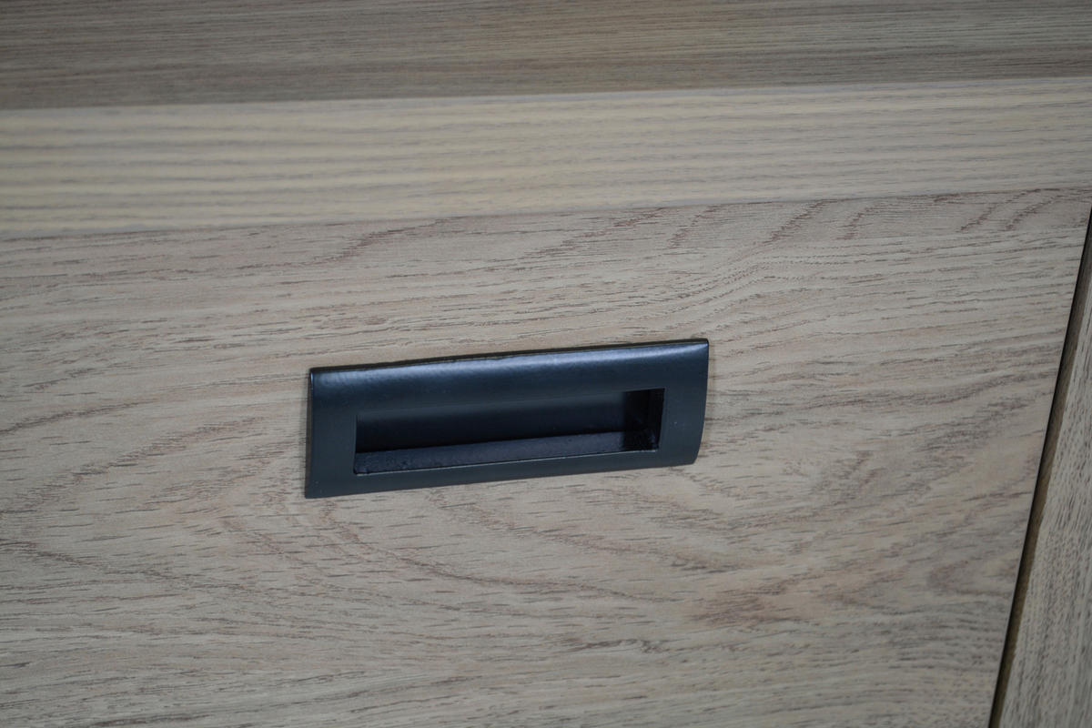 ECKSCHREIBTISCH 140/55/75 cm Schwarz, Eichefarben Stauraum, in verschiedenen Holz-Dekoren erhältlich  - Eichefarben/Schwarz, MODERN, Holzwerkstoff/Metall (140/55/75cm) - Livetastic
