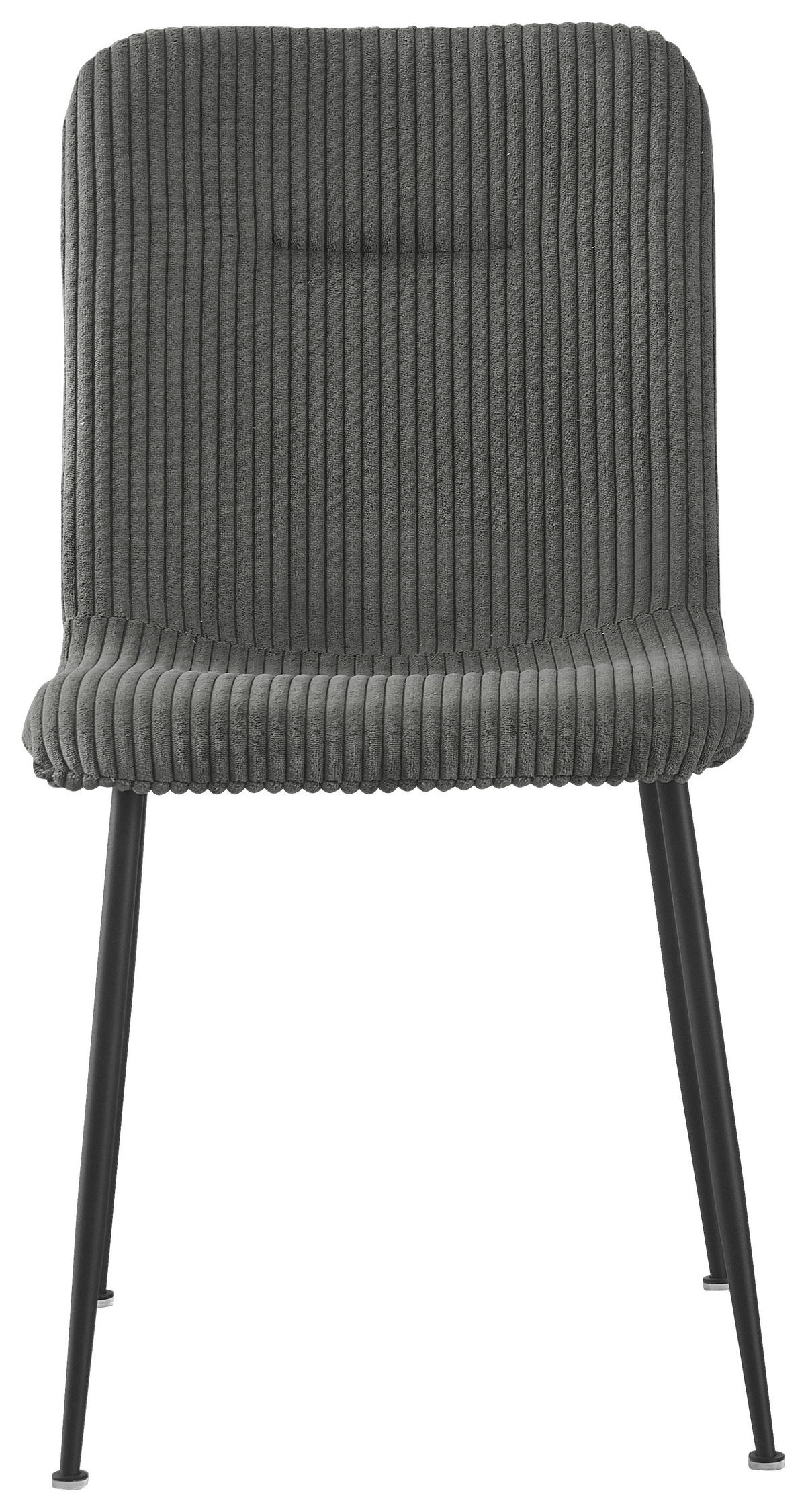 STOL, kovina, tekstil siva  - siva/črna, Design, kovina/tekstil (43/83/56cm) - Xora