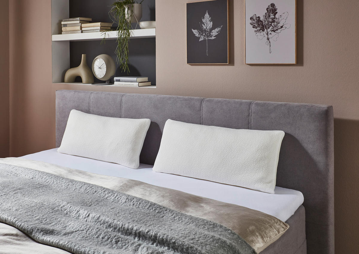 KOPFPOLSTER   - Weiß, Basics, Textil (80/12/40cm) - Boxxx