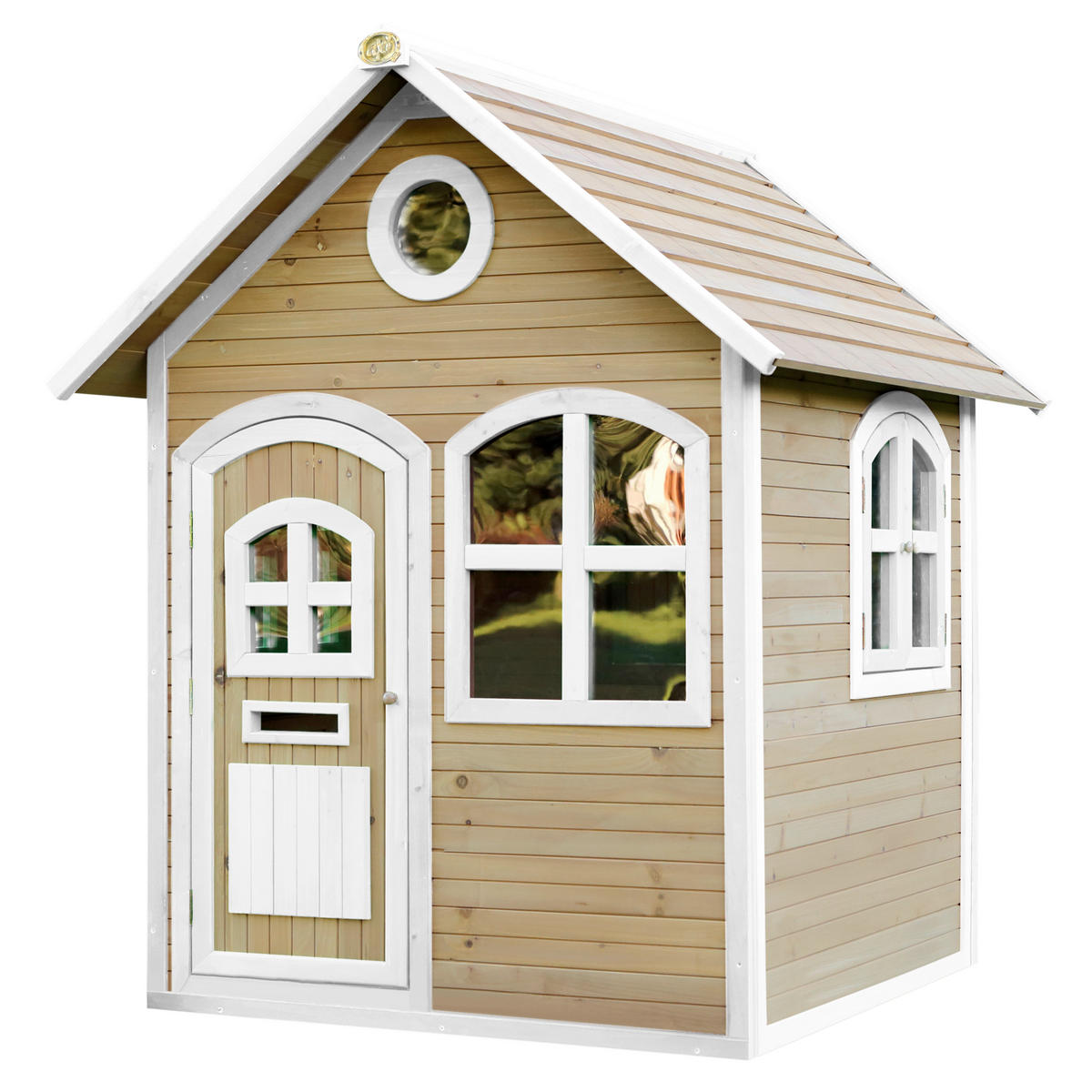 SPIELHAUS 137/175/151 cm SPIELHAUS JULIA  - Braun/Weiß, Basics (137/175/151cm) - Ambia Garden