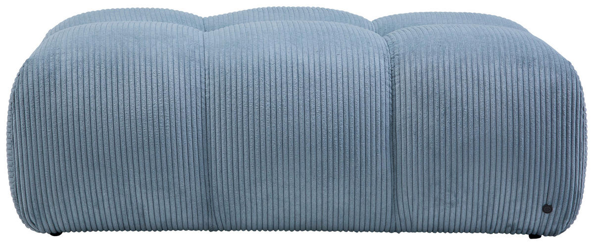 HOCKER Cord Pastellblau  - Pastellblau/Schwarz, KONVENTIONELL, Kunststoff/Textil (105/43/90cm) - Tom Tailor