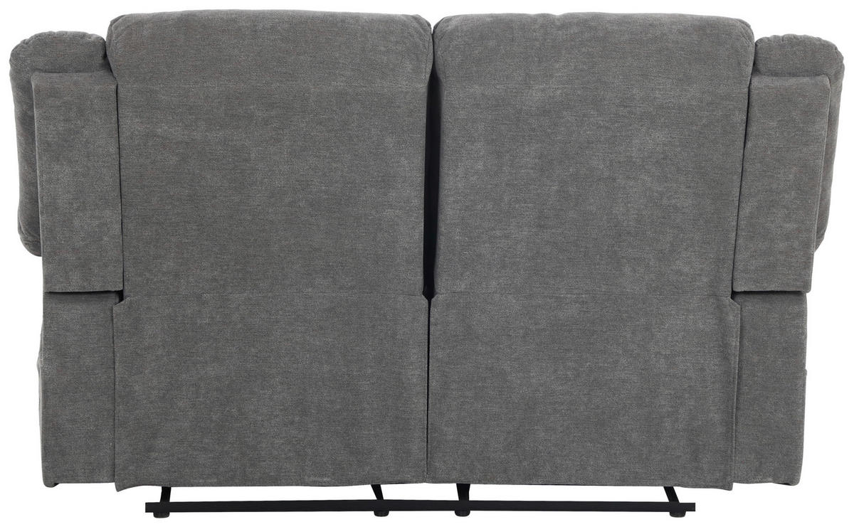 2-SITS SOFFA i textil grå  - svart/grå, Basics, textil/plast (153/101/90cm) - P & B