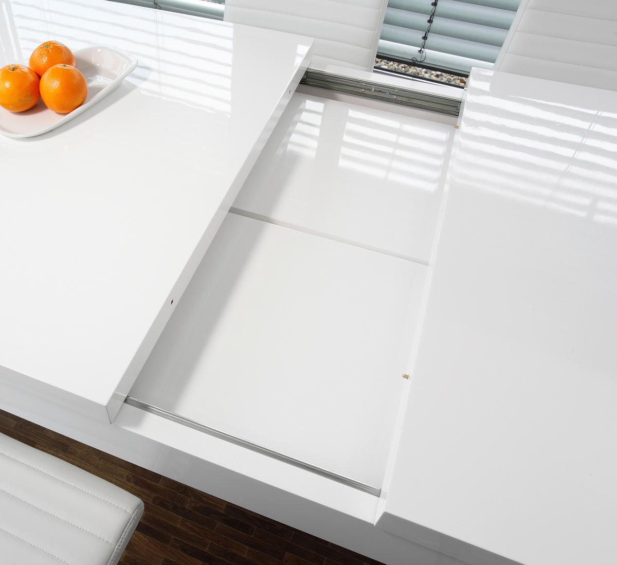 ESSTISCH Weiß Hochglanz rechteckig  ausziehbar, in verschiedenen Größen erhältlich  - Weiß Hochglanz, MODERN, Holzwerkstoff (180-260/90/75cm) - Livetastic