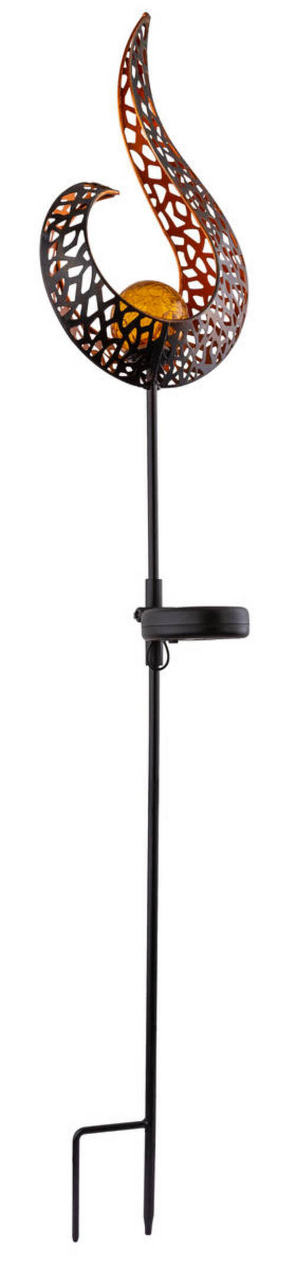 SOLARLEUCHTE - Gelb/Goldfarben, Design, Glas/Metall (16,5/6,5/90cm) - Globo