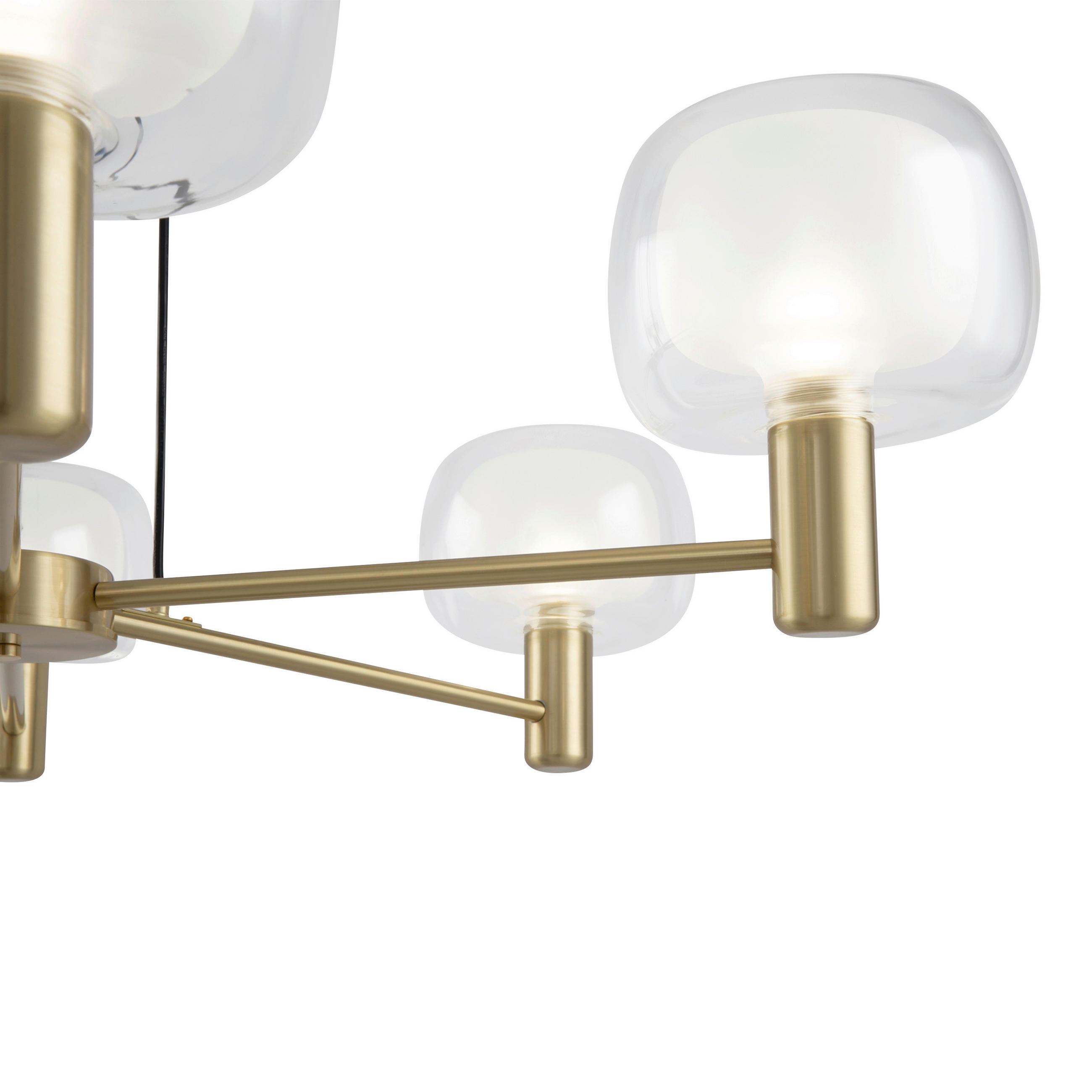 KRONLEUCHTER 96/21/96 cm   - Goldfarben, Basics, Glas/Metall (96/21/96cm) - MAYTONI