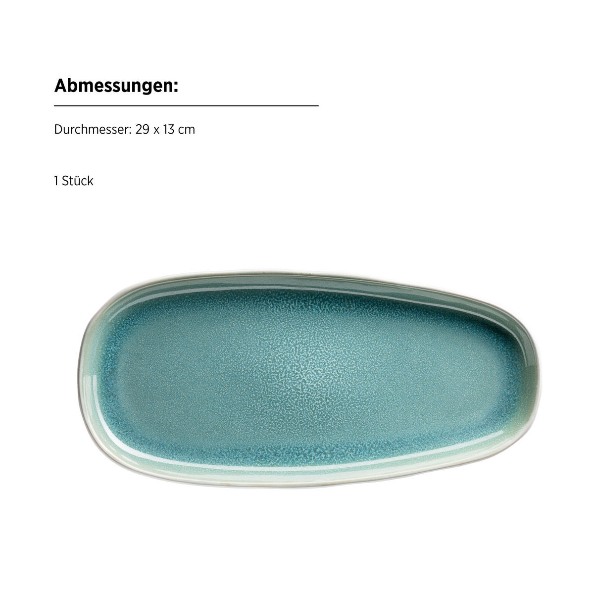 SERVIERPLATTEN-SET ELEA  - Hellgrün, Basics, Keramik - Mäser