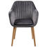 ARMLEHNSTUHL in Dunkelgrau - Dunkelgrau, Design, Holz/Textil (57/83/59cm) - Carryhome ARMLEHNSTUHL in Dunkelgrau - Dunkelgrau, Design, Holz/Textil (57/83/59cm) - Carryhome