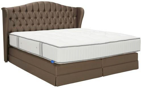 BOXSPRINGBETT 180/200 cm  in Grau  - Naturfarben/Grau, Trend, Holz/Textil (180/200cm) - Vienna Royal Beds