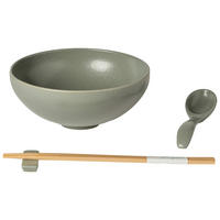SCHÜSSELSET PACIFICA 3-teilig  - Salbeigrün, Basics, Keramik (19/8,2cm) - Costa Nova