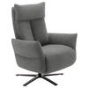 FERNSEHSESSEL  mit Relaxfunktion Chenille Grau  - Schwarz/Grau, Design, Textil/Metall (74/115/85cm) - Schöner Wohnen