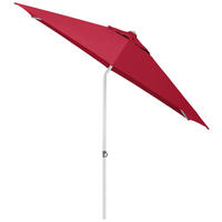 SONNENSCHIRM 270 cm Rot  - Silberfarben/Rot, Basics, Textil/Metall (270cm) - Kettler