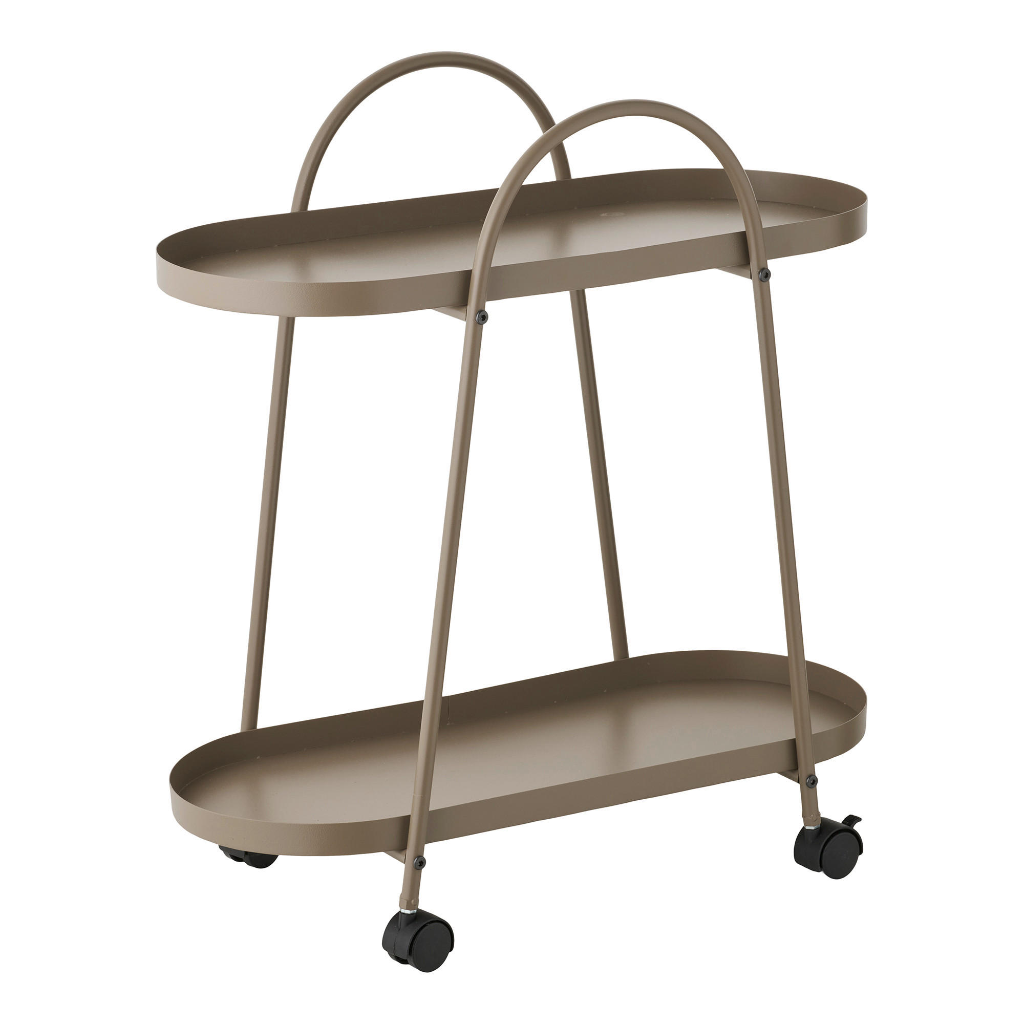 BARWAGEN in Hellbraun  - Hellbraun, Basics, Kunststoff/Metall (60/27,5/64cm)