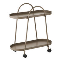 BARWAGEN in Hellbraun  - Hellbraun, Basics, Kunststoff/Metall (60/27,5/64cm)