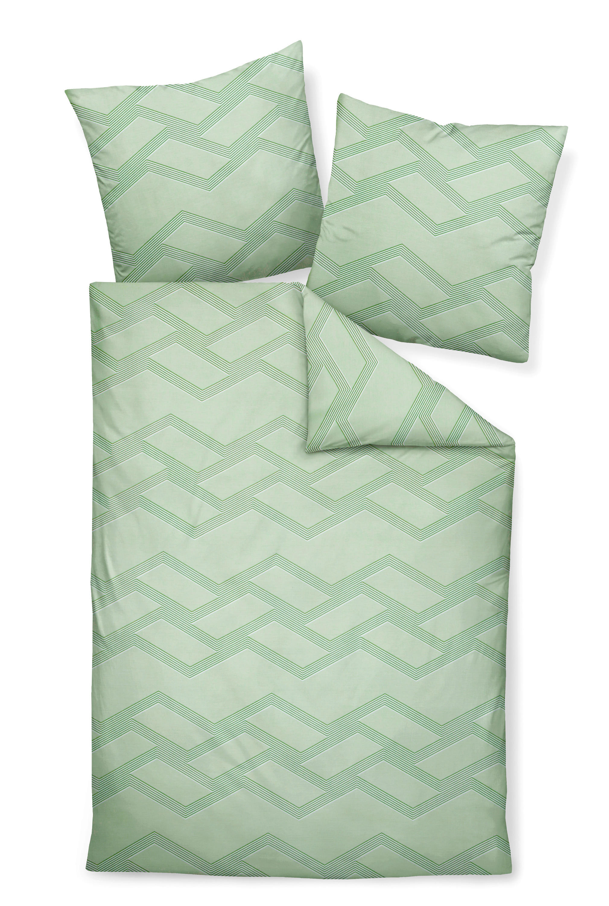 POSTELJINA 135/200 cm   - zelena, Konvencionalno, tekstil (135/200cm) - Janine