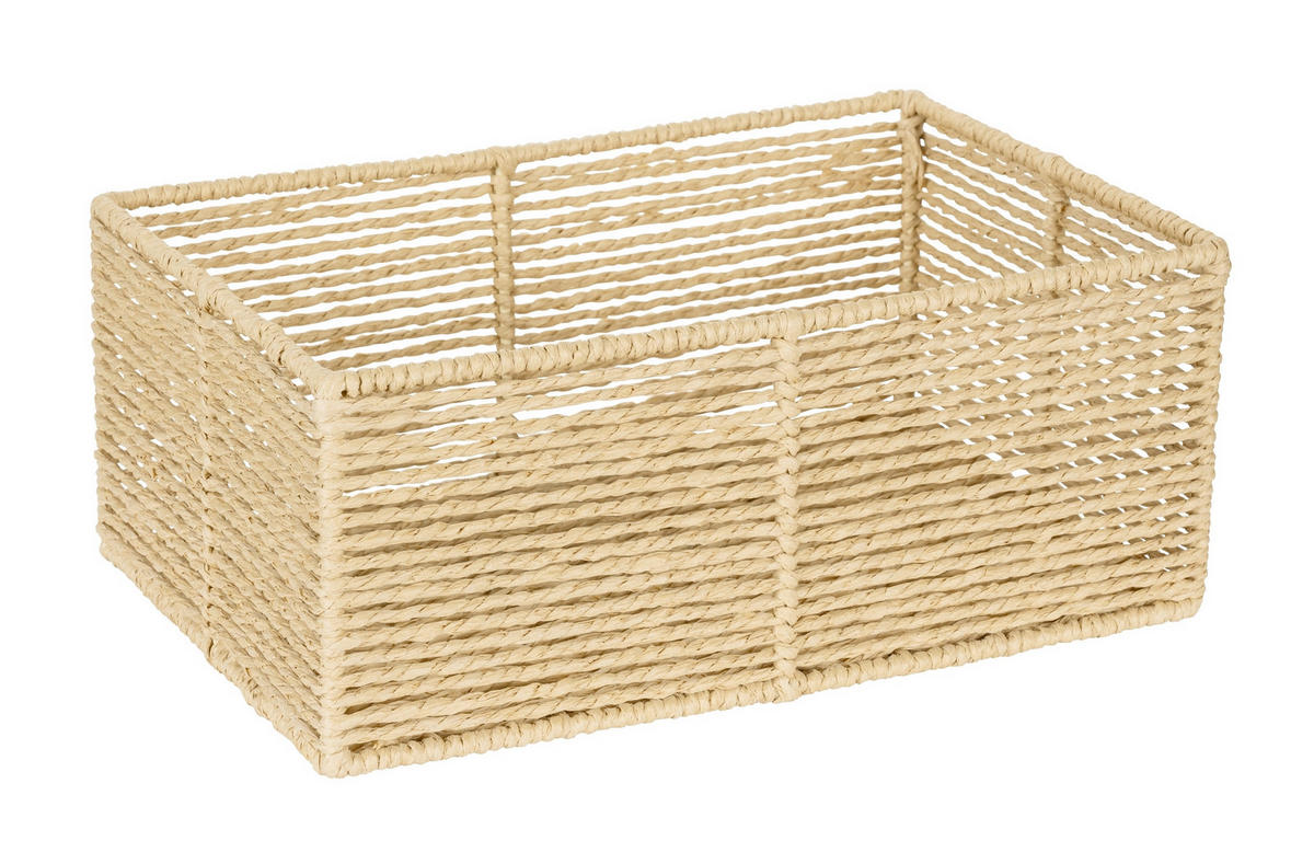 AUFBEWAHRUNGSKÖRBCHEN  - Beige, Basics, Naturmaterialien (30/12/20cm) - Wenko