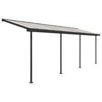 TERRASSENÜBERDACHUNG 670/257/230 cm   - Grau, Basics, Metall (670/257/230cm)
