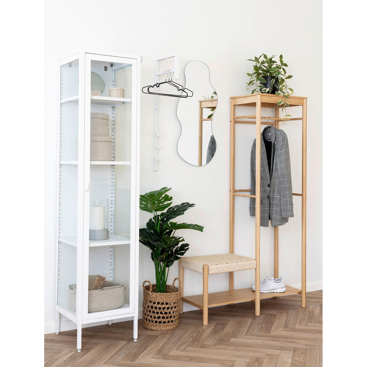 KLEIDERSTANGE 95/165/36 cm  - Naturfarben, Design, Holz (95/165/36cm) - MID.YOU