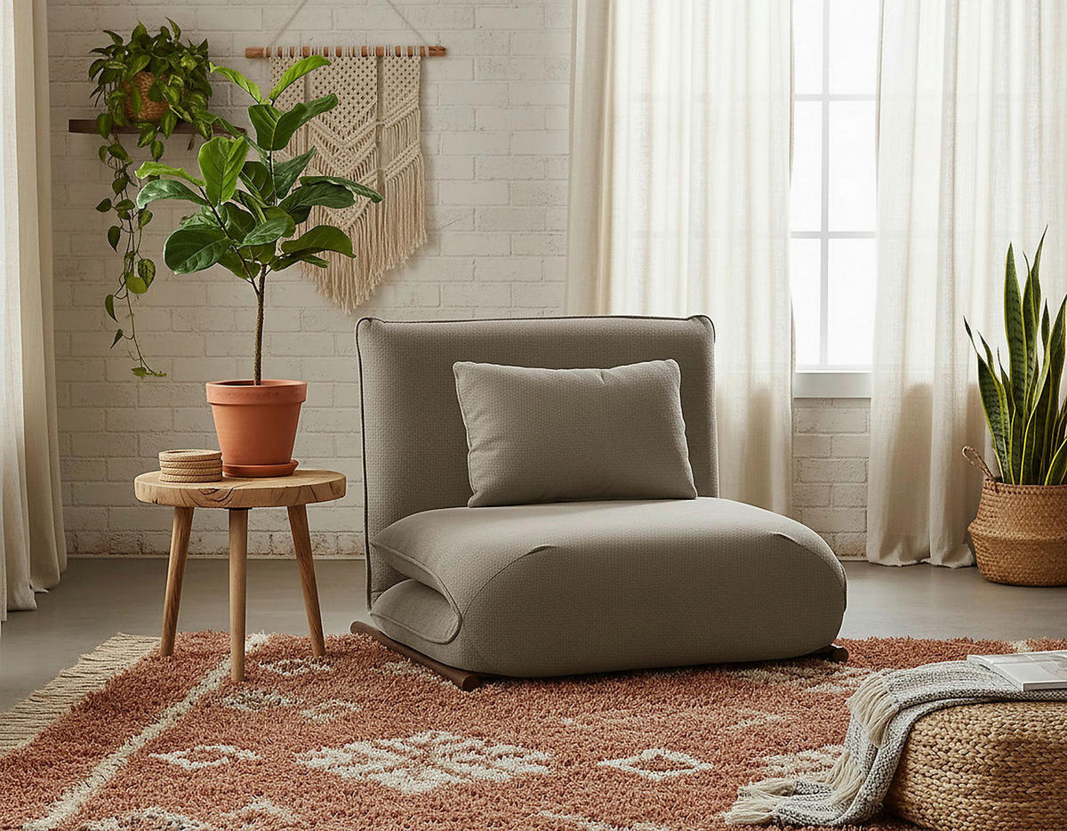 SESSEL in Samt Braun, Dunkelbraun  - Dunkelbraun/Braun, Design, Textil/Metall (93/97/80cm) - MID.YOU