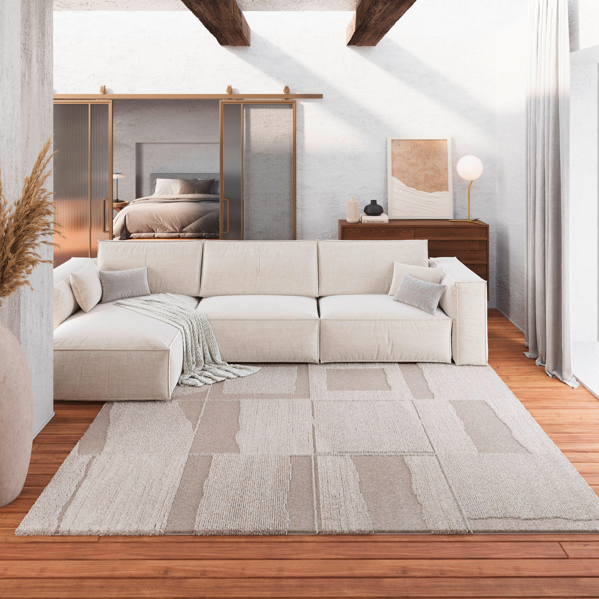 WEBTEPPICH 160/230 cm Ingvar Creme, Beige  - Beige/Creme, Design, Textil (160/230cm) - Novel