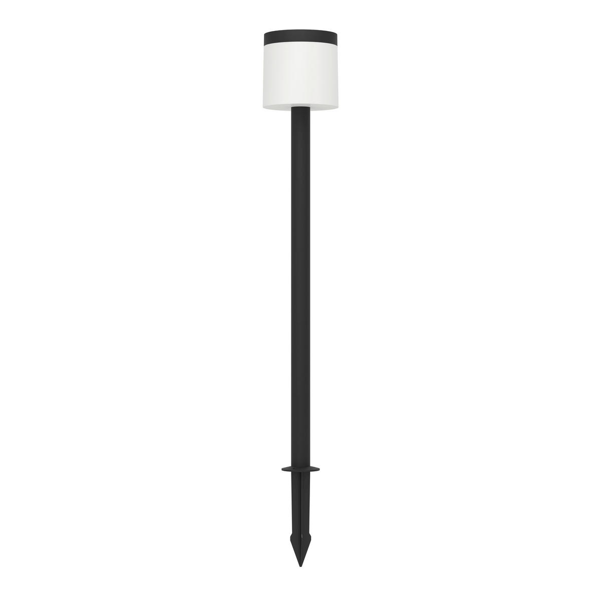 SOLARLEUCHTE 17,5/115 cm   - Schwarz/Weiß, Basics, Kunststoff (17,5/115cm) - Eglo