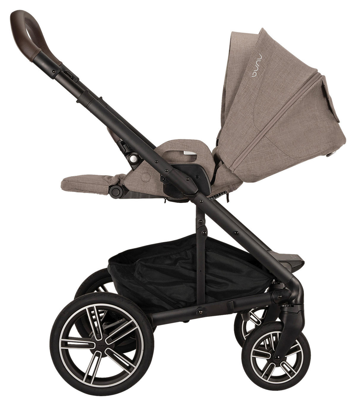 KINDERWAGENSET  MIXX NEXT  CEDAR  - Graubraun/Schwarz, Basics, Kunststoff/Textil (60/110/82cm) - Nuna