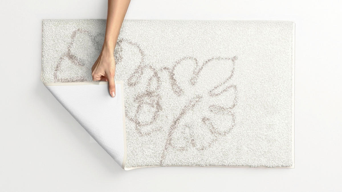 BADEMATTE Naturfarben 60/100 cm  - Naturfarben, Design, Kunststoff/Textil (60/100cm) - Grund