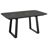 ESSTISCH Schwarz rechteckig  ausziehbar, in verschiedenen Größen erhältlich, in verschiedenen Holzdekoren erhältlich  - Schwarz, Basics, Holzwerkstoff/Metall (180-230/95/76cm) - Celina Home