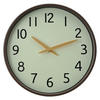 WANDUHR   - Braun, Basics, Glas/Kunststoff (30/4,7cm) - Ambia Home