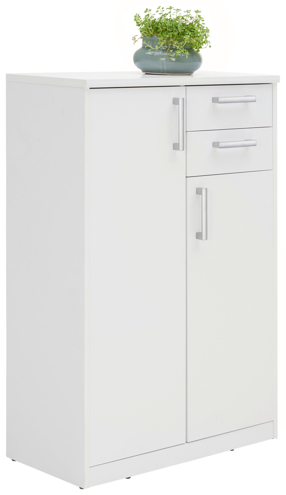 KOMMODE  in 72/110/36 cm  - Silberfarben/Schwarz, KONVENTIONELL, Holzwerkstoff/Kunststoff (72/110/36cm) - Xora