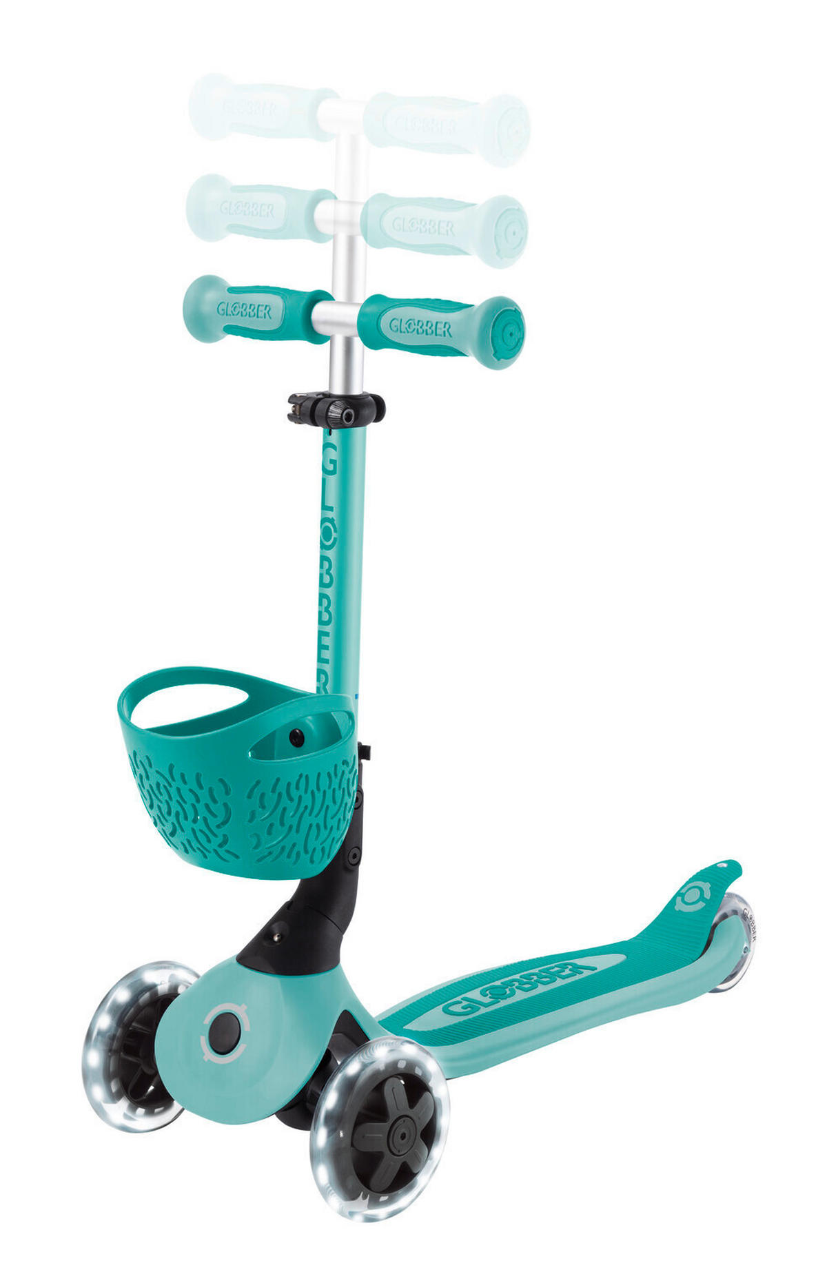 LAUFRAD GO-UP BABY 360 LIGHT 3IN1  - Dunkelgrün/Mintgrün, LIFESTYLE, Kunststoff (75/29,5/102,5cm) - GLOBBER