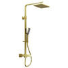ÜBERKOPFBRAUSESET  - Goldfarben, MODERN, Metall (28,3/120/53,4cm)