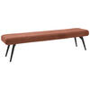 SITZBANK - Rostfarben/Schwarz, Design, Textil/Metall (200/48/47cm) - Dieter Knoll