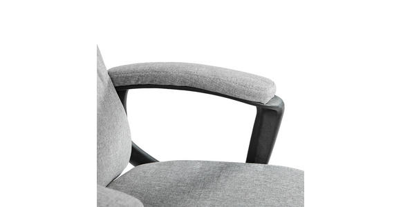 CHEFSESSEL Webstoff Grau, Schwarz  - Schwarz/Grau, Basics, Kunststoff/Textil (68/112-122/57cm) - Carryhome