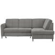 ECKSOFA  in Chenille Graphitfarben  - Schwarz/Graphitfarben, MODERN, Holz/Textil (241/184cm) - Carryhome