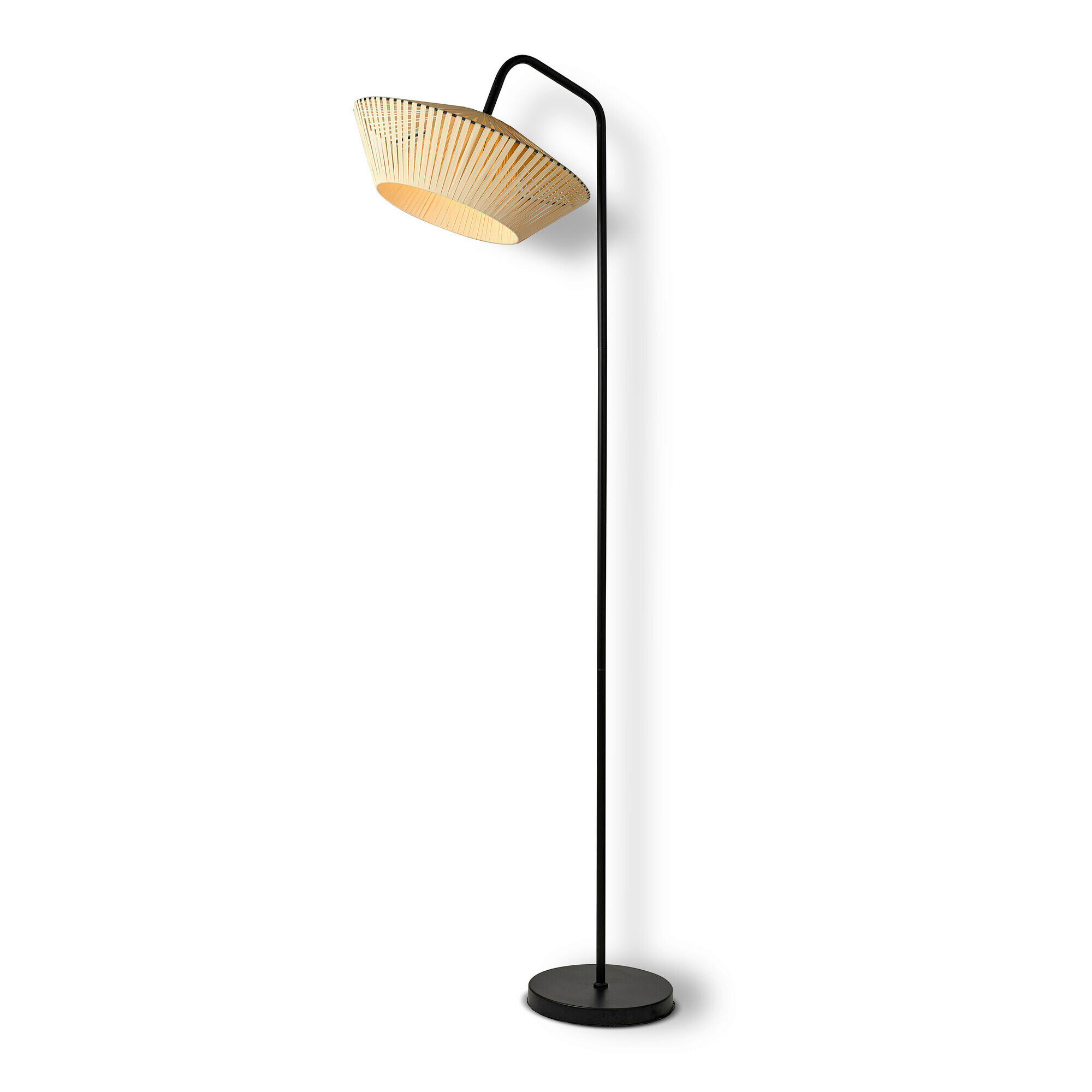 STEHLEUCHTE 40,5/56,8/164 cm    - Beige, Basics, Textil/Metall (40,5/56,8/164cm) - Osram