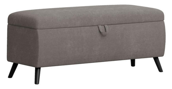 BETTBANK 145/45/50 cm   - Schwarz/Grau, Trend, Holz/Textil (145/45/50cm) - Esposa