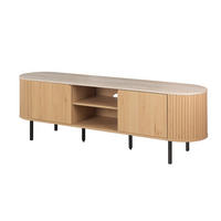 LOWBOARD  160/52/40 cm  stehend  - Eichefarben/Schwarz, Design, Holzwerkstoff/Metall (160/52/40cm) - MID.YOU