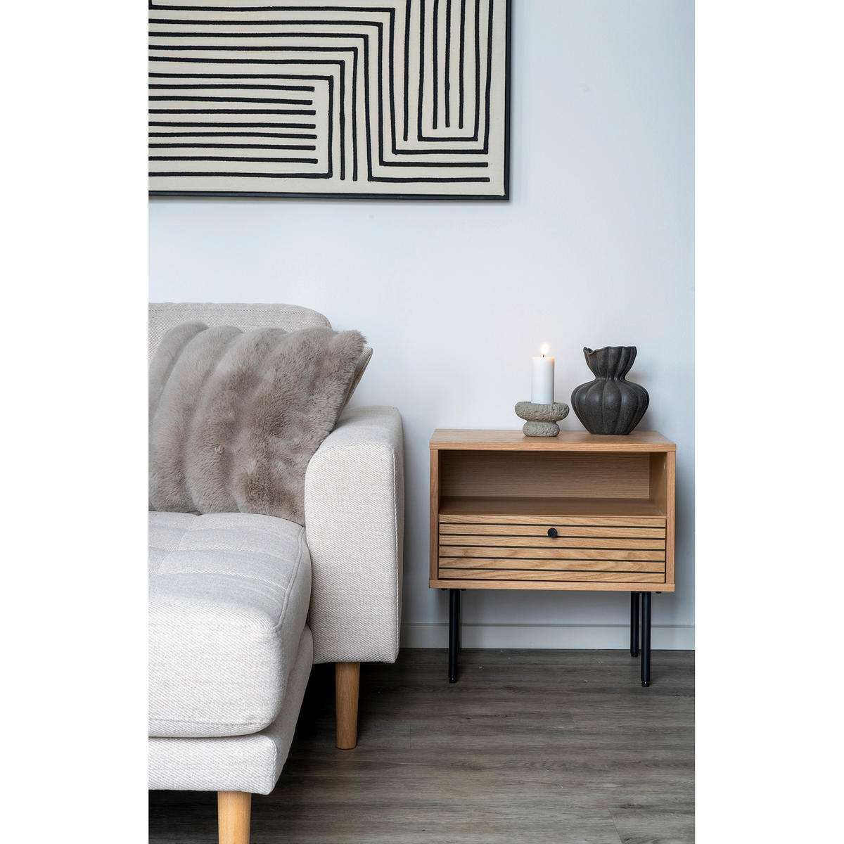 PRYDNADSKUDDE   45/45 cm   - grå, Basics, textil (45/45cm)