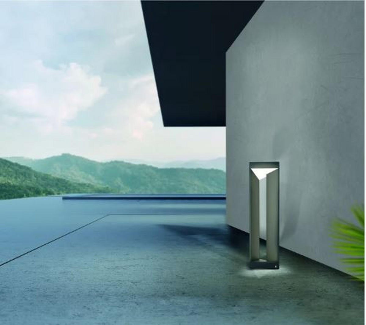 SVJETILJKA PODNA VANJSKA  - crna, Basics, metal/plastika (20/11/38cm)