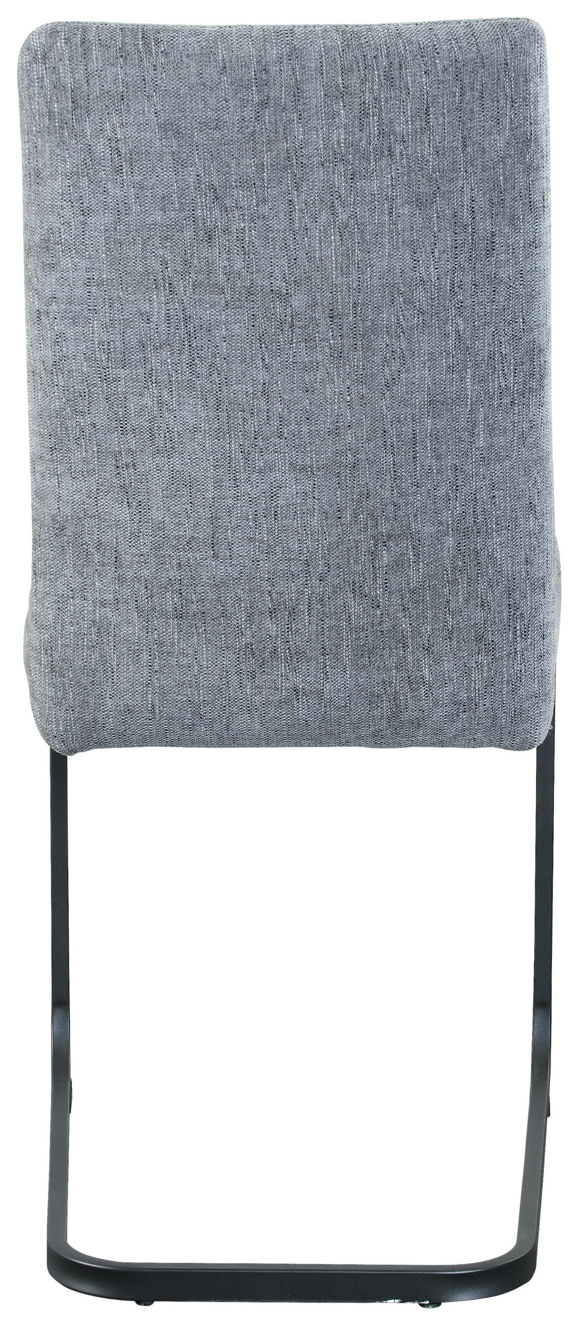 STUHL  in Eisen Webstoff Metall, Textil  - Hellgrau/Schwarz, MODERN, Textil/Metall (43/92/56cm) - MID.YOU