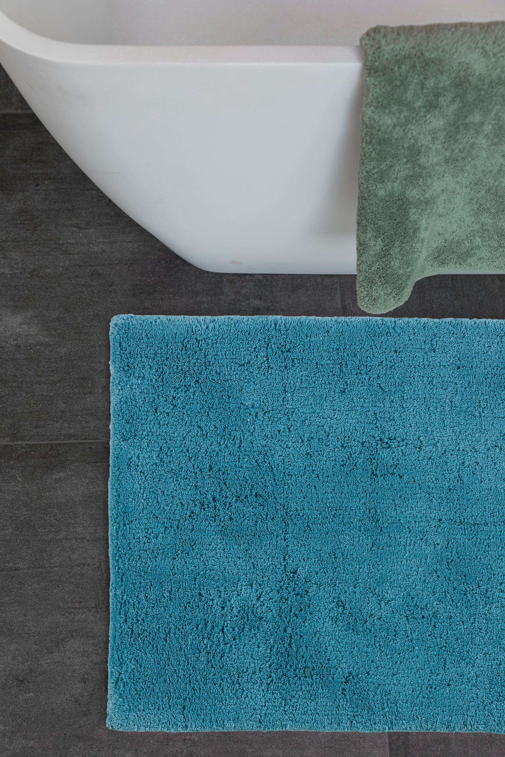 BADTEPPICH 67/110 cm Hellblau  - Hellblau, Basics, Textil (67/110cm) - Schöner Wohnen