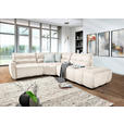 ECKSOFA Beige Flachgewebe  - Beige/Schwarz, MODERN, Kunststoff/Textil (235/275cm) - Landscape