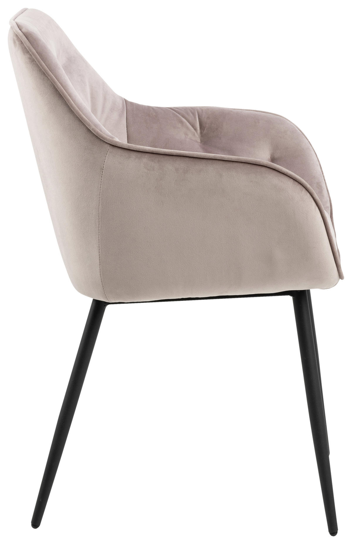 KAROSSZÉK rózsaszín, fekete  - fekete/rózsaszín, Trend, textil/fém (58/83/55cm) - Carryhome