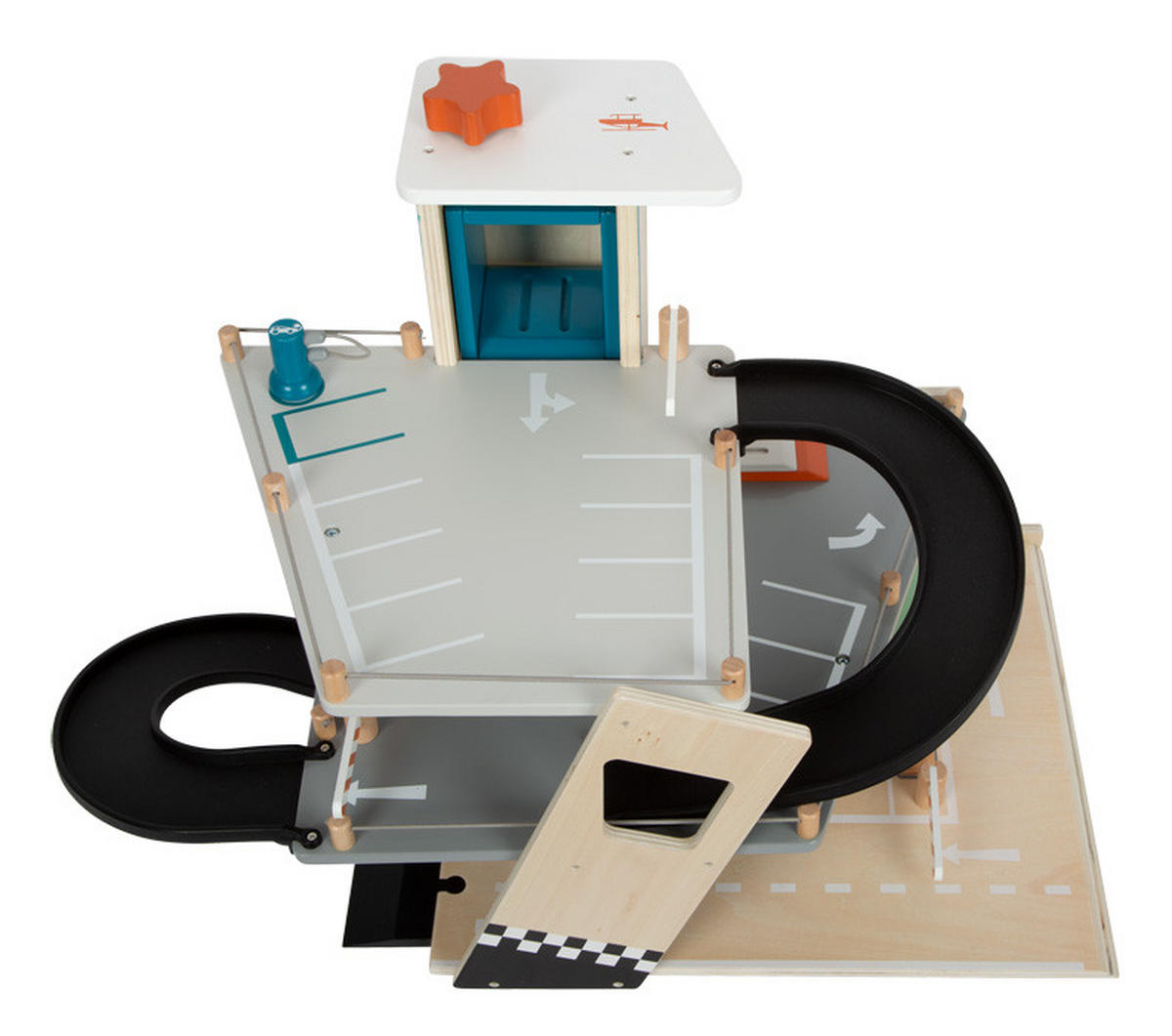 PARKGARAGE  - Multicolor, Basics, Holz/Kunststoff (62/43/36cm) - small foot