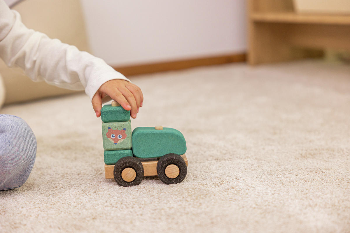 SPIELFAHRZEUG Korko  - Hellgrün, Basics, Holz (0,30kg)