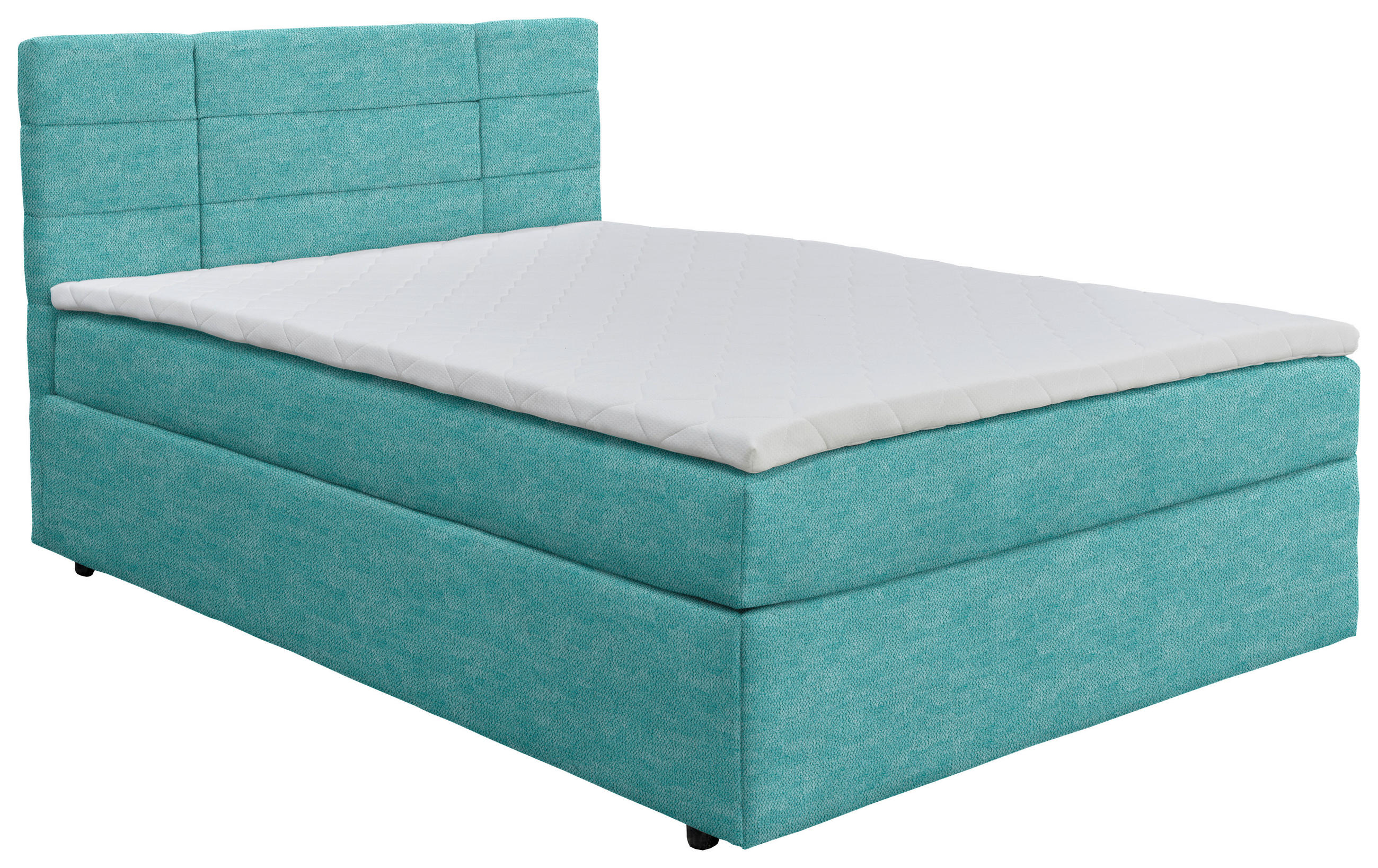 BOXBETT 140/200 cm  in Türkis  - Türkis/Schwarz, KONVENTIONELL, Holz/Kunststoff (140/200cm) - Carryhome